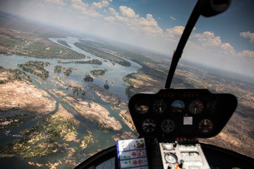 Victoria waterfall and Zambezi river