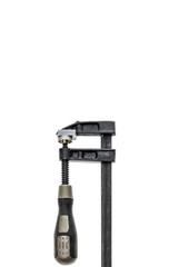 Two Carpenter clamp isolated on white background.