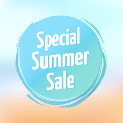 Special Summer Sale Label