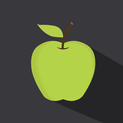 Red apple - vector illustration