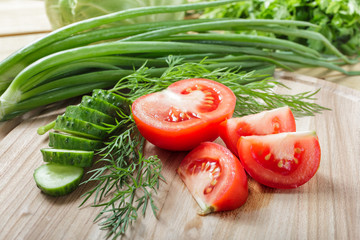 Vegetarian food. Fresh green vegetables