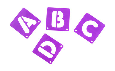 Poster board stencil alphabet templates