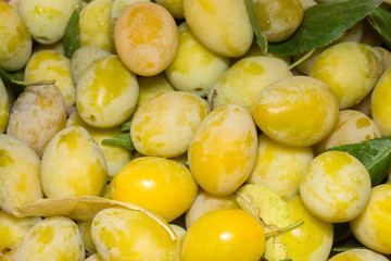 Ripe Yellow Plums