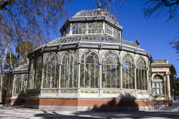 Fototapeta na wymiar Palacio de Cristal - Madrid