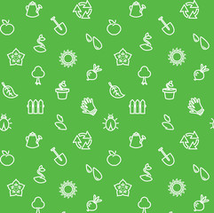 Vector gardening eco background