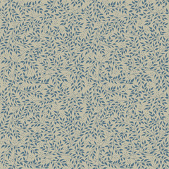 Blue floral seamless pattern