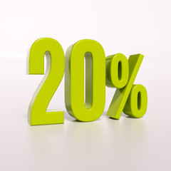 Percentage sign, 20 percent