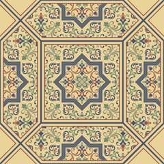 seamless tile with Moroccan motives