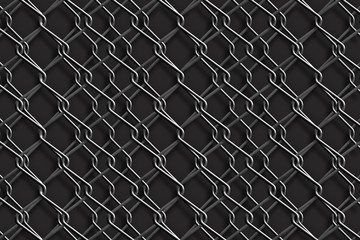 Fototapeta premium Metal mesh fence