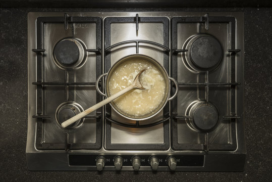 Cooking White Rice In Water With Chicken Stock