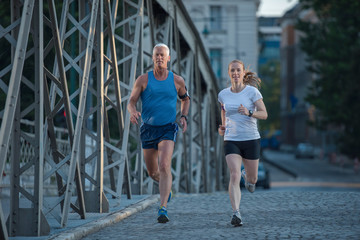 Fototapeta premium couple jogging