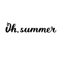 Oh, summer. Brush lettering.
