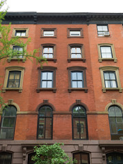 Fototapeta na wymiar New York City apartment buildings