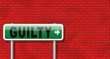 Fototapeta premium guilty as charged