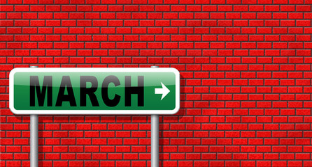 Fototapeta premium march spring month