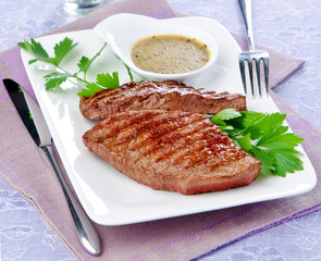 grilled steak