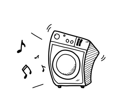 recommend clip art: Music Audio Speaker System, a hand drawn vector doodle illustration of a music speaker.