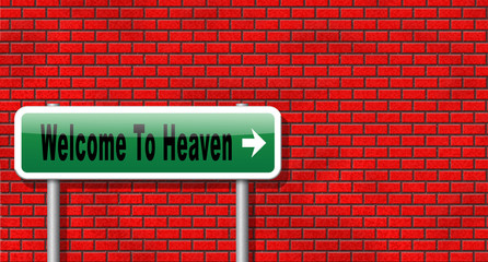 Fototapeta premium welcome to heaven