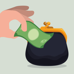 Fototapeta premium financial item design. money icon. flat illustration