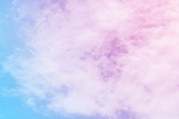 cloud background with a pastel colored

