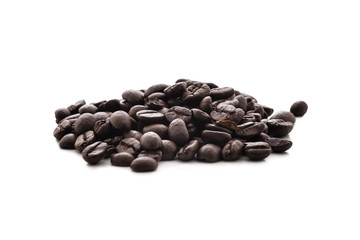 coffee beans isolated on white background
