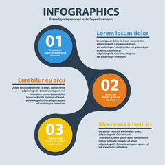 Business Infographics circle origami style. can be used for workflow layout, banner, diagram, number options, step up options web design. Vector