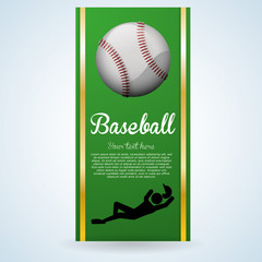 Baseball design. sport icon. flat illustration