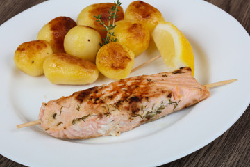 Baked salmon