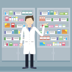 Pharmacist in a Pharmacy