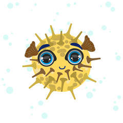 Porcupine Fish Drawing