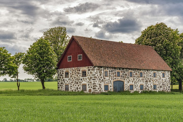 Fototapeta na wymiar Stone barn