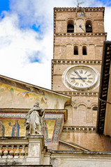 The Basilica of Santa Maria in Trastevere - Rome Italy