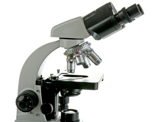 Microscope isolated on white