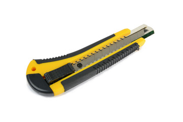 Yellow construction knife