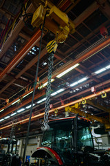 Machine-Building Plant, assembly shop, selective focus