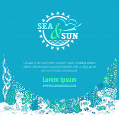 Obraz premium Summer ocean background.