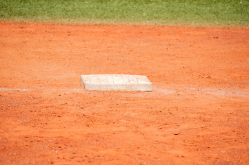 base in baseball field