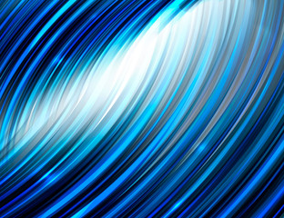 Naklejka premium Abstract colorful wave on white background. Shiny bright curves