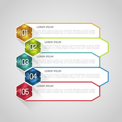 option infographic banners with crystal polygons, graphic design template