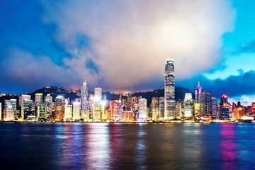Obraz premium Hong Kong at Night