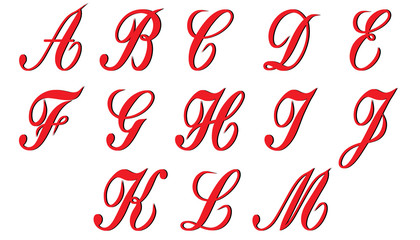 Red alphabet part 2 © coldfeet