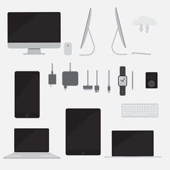 Computer, tablet, smart phone and accessories electronics gadget