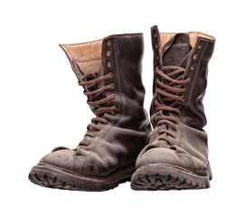 old combat boots