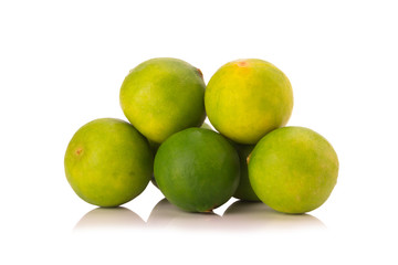 limes  isolated on white background