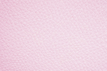 Closeup surface of pink leather of sofa texture background