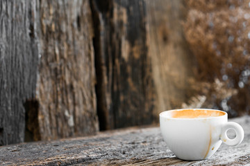 Coffee, Cup, Coffee Cup on a wooden table.