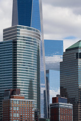 Business buildings and skyscrapers detail in New York City