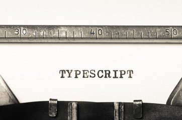 Word typescript  typed on  typewriter