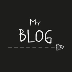My Blog rocket background