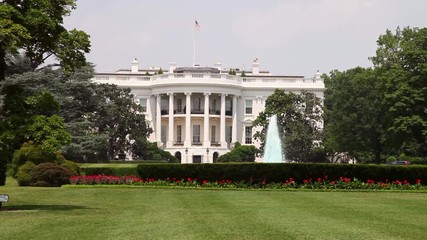 Casa Bianca, giardino di dietro, a Washington DC, Stati Uniti D'America